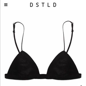 DSTLD silk bralette